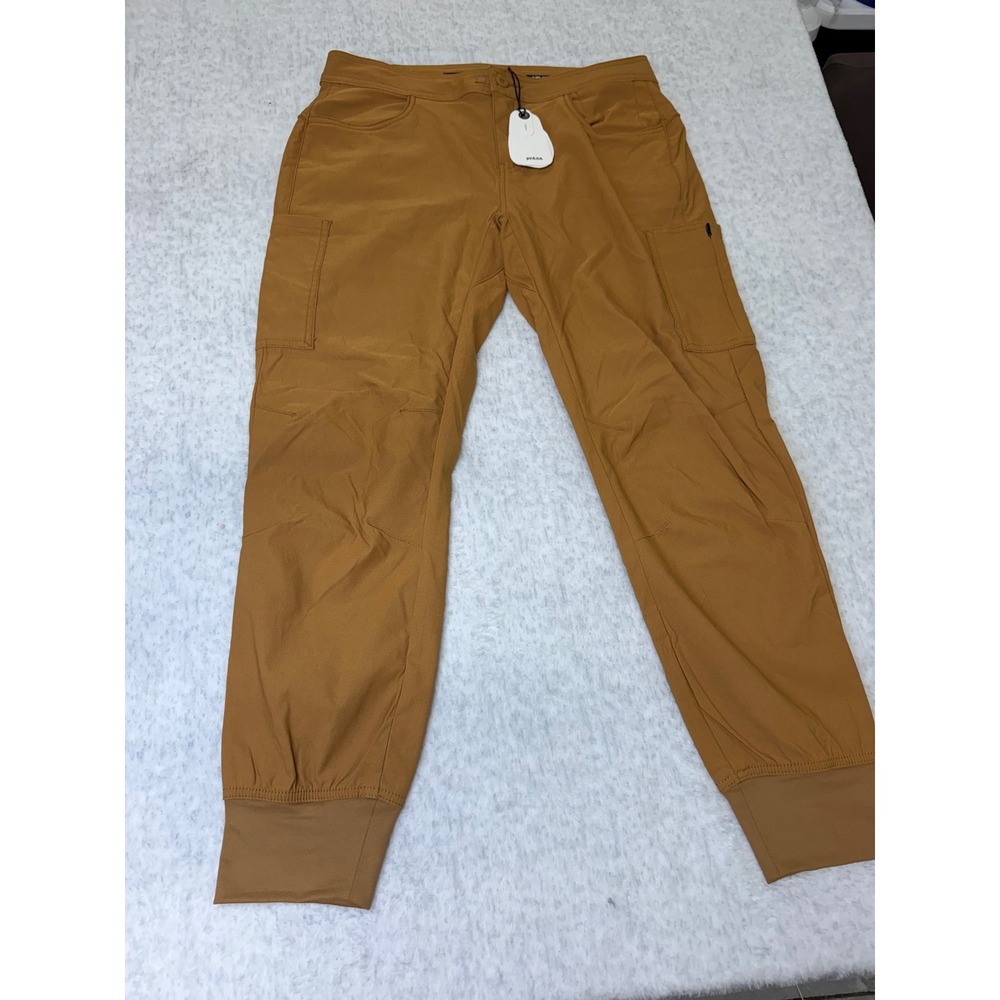 Prana Halle Jogger II Earthbound Brown Hiking Pants Womens 14 RG New 1971051